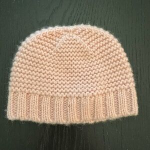 Hanna Andersson baby pink winter hat in size x-small